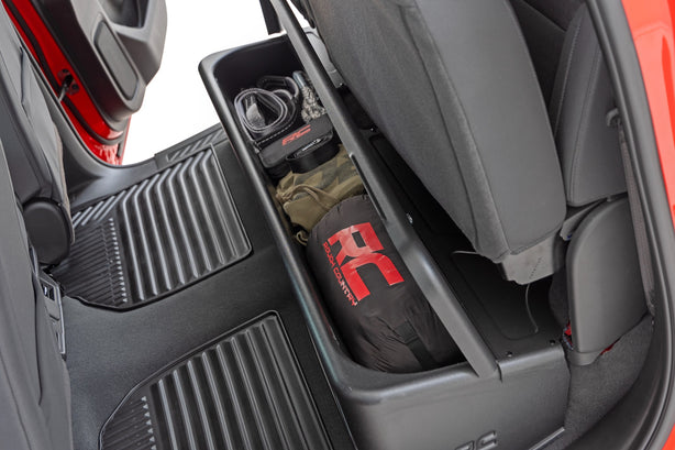 Under Seat Storage with Locking Lid | Crew Cab | Chevy/GMC 1500/2500HD/3500HD (19-26)