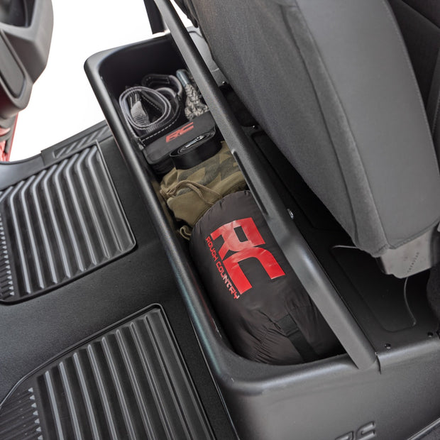 Under Seat Storage with Locking Lid | Double Cab | Chevy/GMC 1500/2500HD/3500HD (19-26 & Classic)