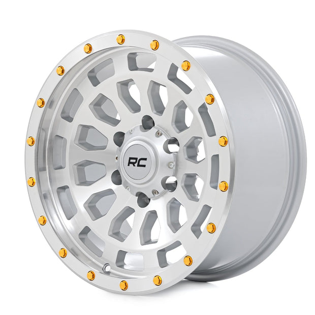 Rough Country 87 Series Wheel | Simulated Beadlock | Full Machine | 17x8.5 | 5x5 | +0mm