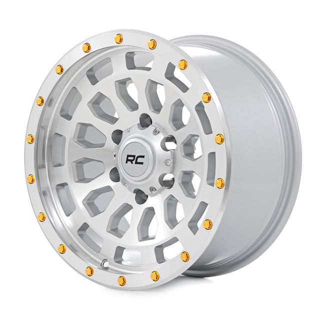 Rough Country 87 Series Wheel | Simulated Beadlock | Full Machine | 17x8.5 | 6x5.5 | +0mm