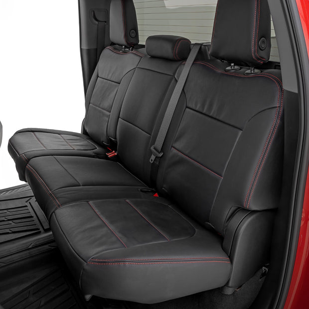 Leather Seat Covers | FR Bucket | RR 60/40 | Chevy/GMC Sierra 1500 (19-26)/Silverado 1500 (19-26)