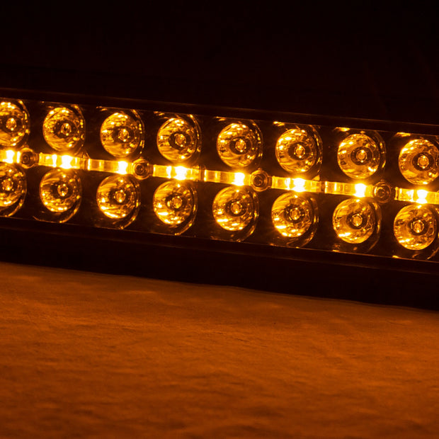 20 Inch Black Series LED Light Bar | Dual Row | Amber DRL