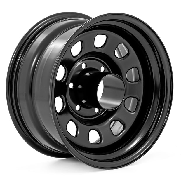 Steel Wheel | Black | 16x8 | 6x5.5 | 4.25 Bore | -12