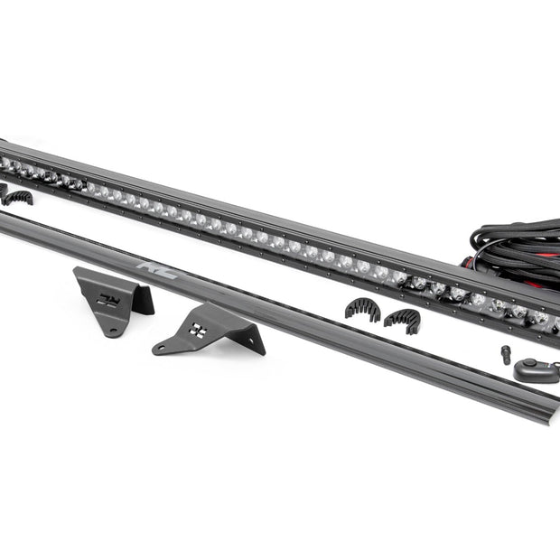 LED Light Kit | Upper Windshield | 40" Black Single Row | Ford Bronco (21-26)