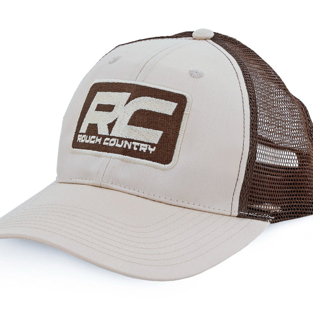 Rough Country Hat | Brown Mesh | Rough Country Patch | Khaki -MC6901