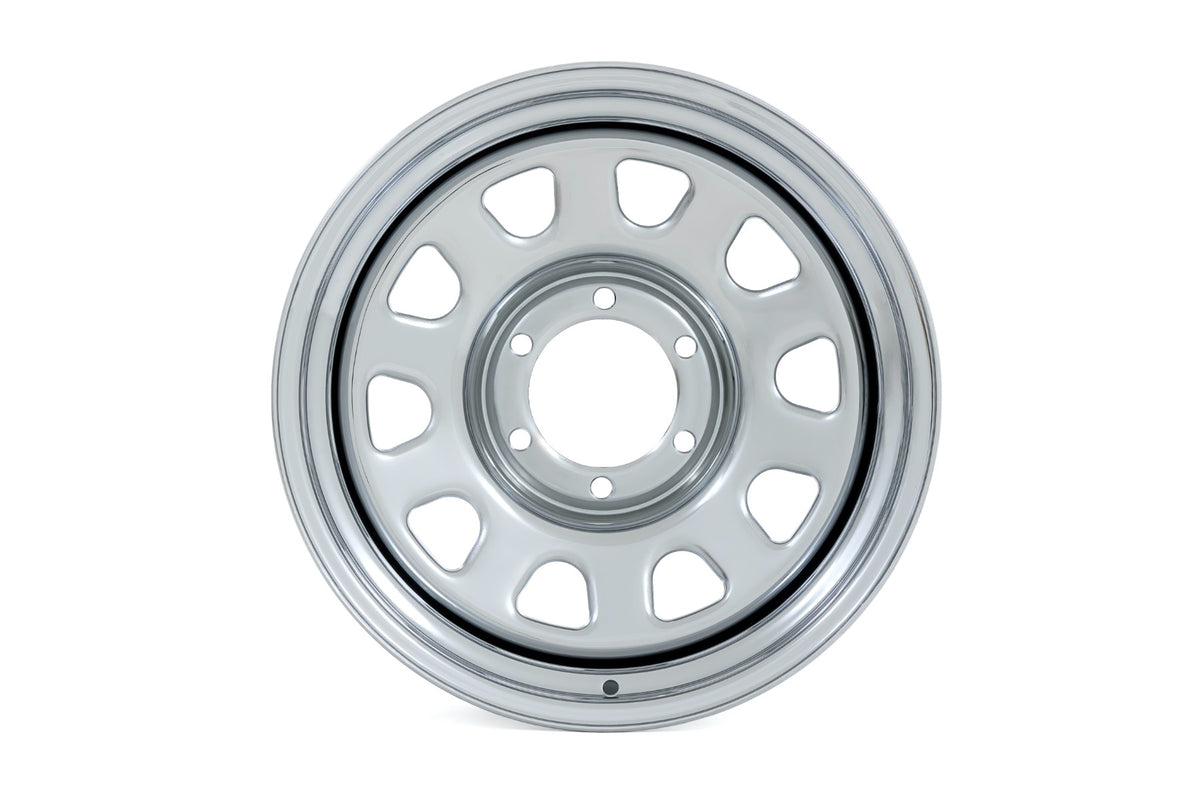 Steel Wheel | Chrome | 17x9 | 5x5 | 3.30 Bore | -12
