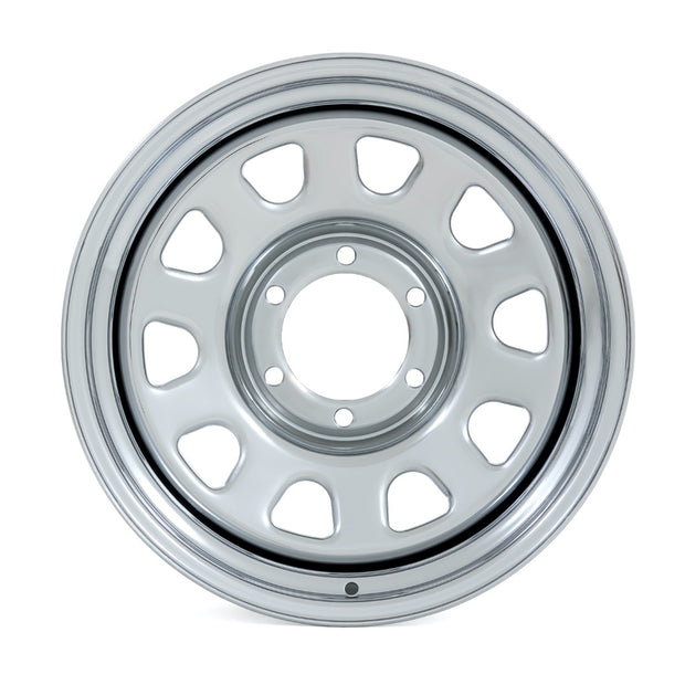 Steel Wheel | Chrome | 17x9 | 5x5 | 3.30 Bore | -12