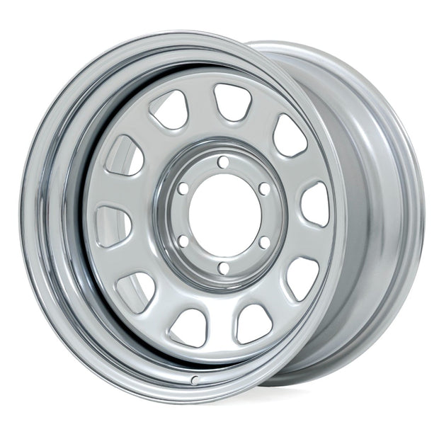 Steel Wheel | Chrome | 15x8 | 5x5.5 | 4.25 Bore | -19mm