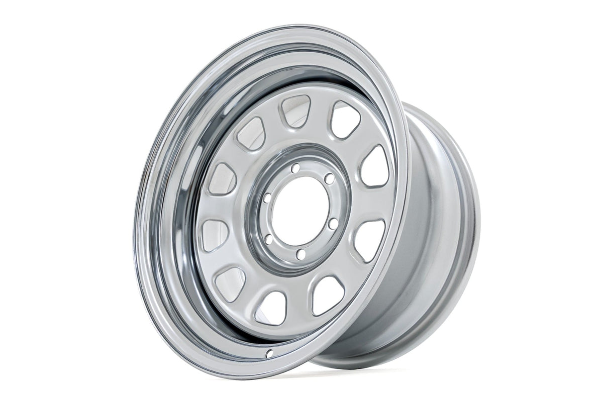 Steel Wheel | Chrome | 15x8 | 5x4.5 | 3.30 Bore | -19