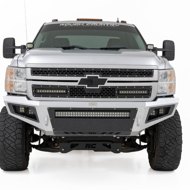 LED Light Kit | Ditch Mount | 2" Black Pair | Spot | Chevy 1500 & Chevy/GMC 2500HD/3500HD (07-14)