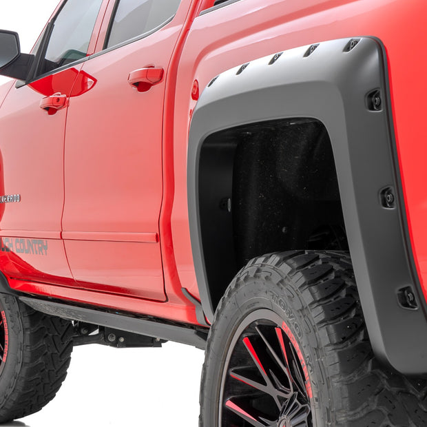 Pocket Fender Flares | 6'7" & 8' Bed | Chevy Silverado 1500 (14-18)/Silverado 2500 HD (15-19)