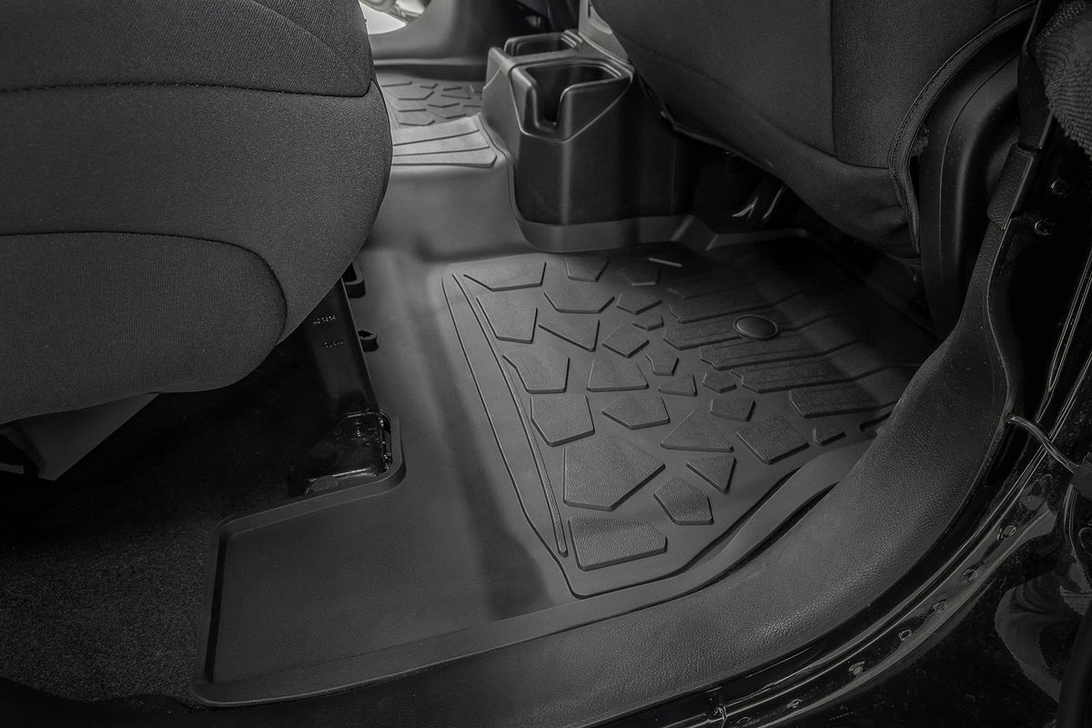 Flex Fit Floor Mats | FR & RR | 4 Door | Jeep Wrangler Unlimited 4WD (18-26)