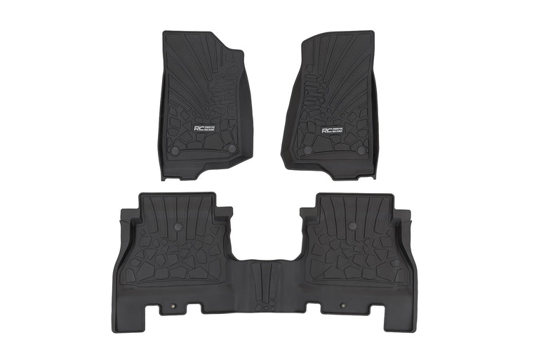 Flex Fit Floor Mats | FR & RR | 4 Door | Jeep Wrangler Unlimited 4WD (18-26)