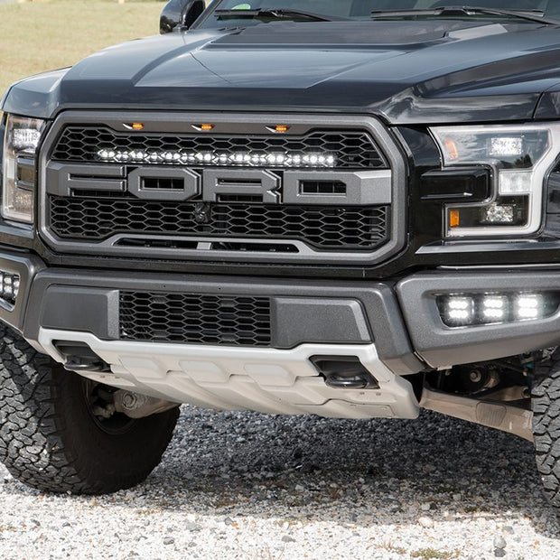LED Light Kit | Grille Mount | 30" Black Single Row | White DRL | Ford Raptor (17-20)