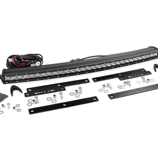 LED Light Kit | Behind Grille Mount | 30" Chrome Single Row | Chevy/GMC 1500 (14-18 & Classic)