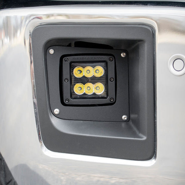 LED Light Kit | Fog Mount | 2" Black Pair | GMC Sierra 1500 2WD/4WD (14-15)