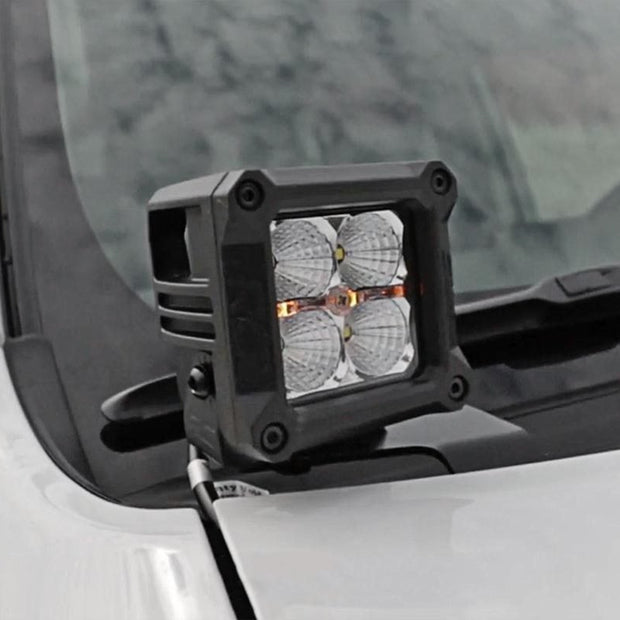 LED Light Kit | Ditch Mount | 2" Black Pair | White DRL | Toyota 4Runner (10-24)