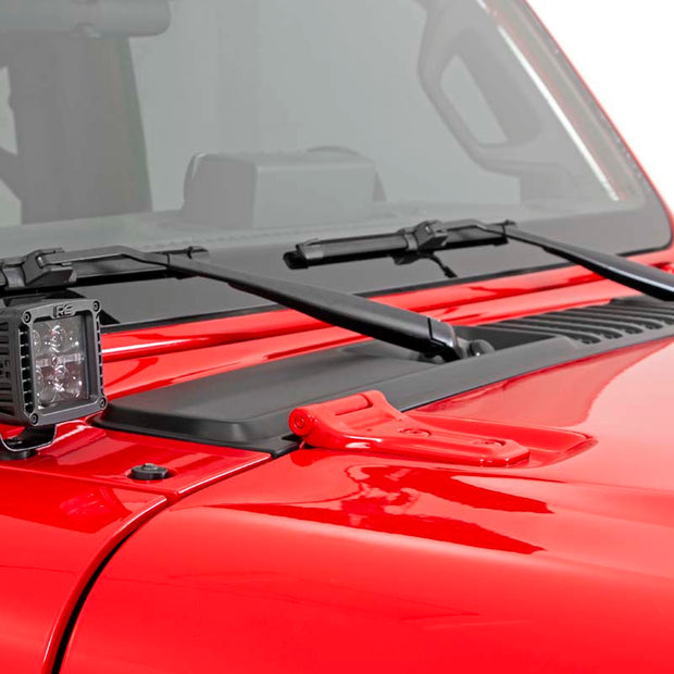 LED Light Kit | Cowl Mount | 2" Black Pair | Jeep Gladiator JT/Wrangler JL (18-26)