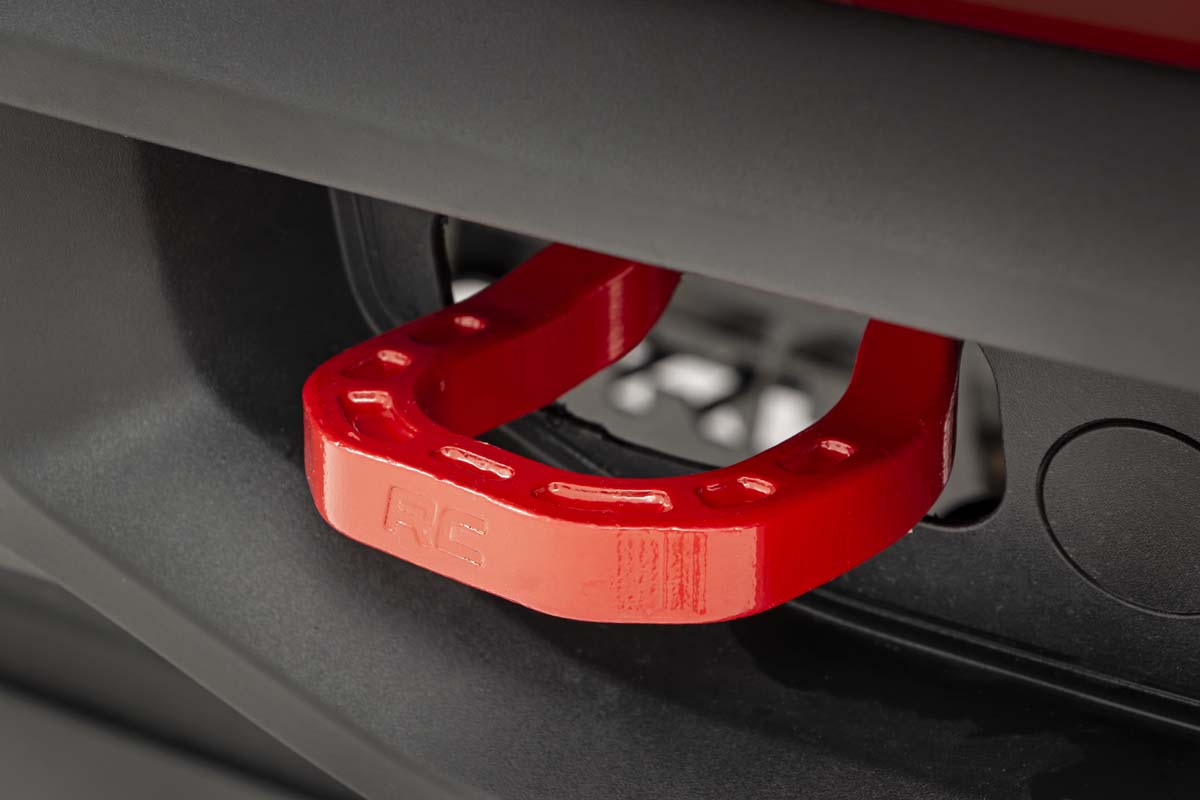 Tow Hooks | Forged | Red | Chevy Silverado 1500 2WD/4WD (2019-2022)