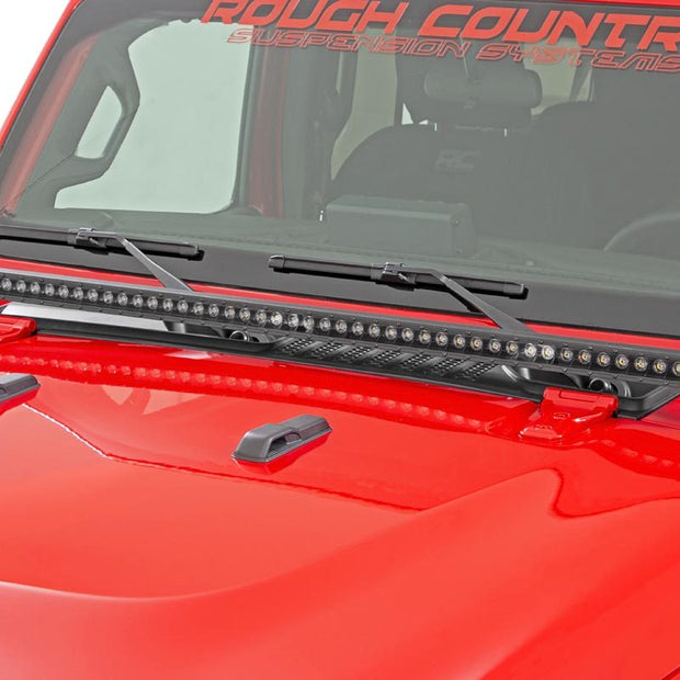 LED Light Kit | Cowl Mount | 50" Spectrum Single Row | Jeep Gladiator JT/Wrangler JL (18-26)