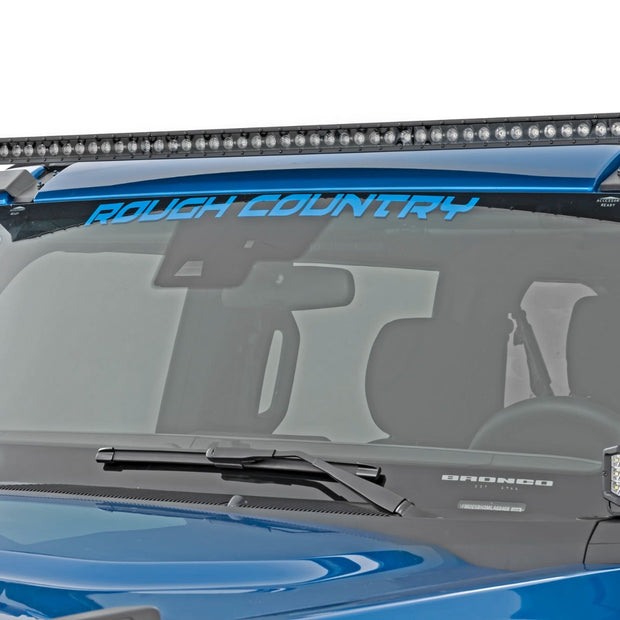 LED Light Kit | Upper Windshield | 50" Black Single Row | Ford Bronco (21-26)