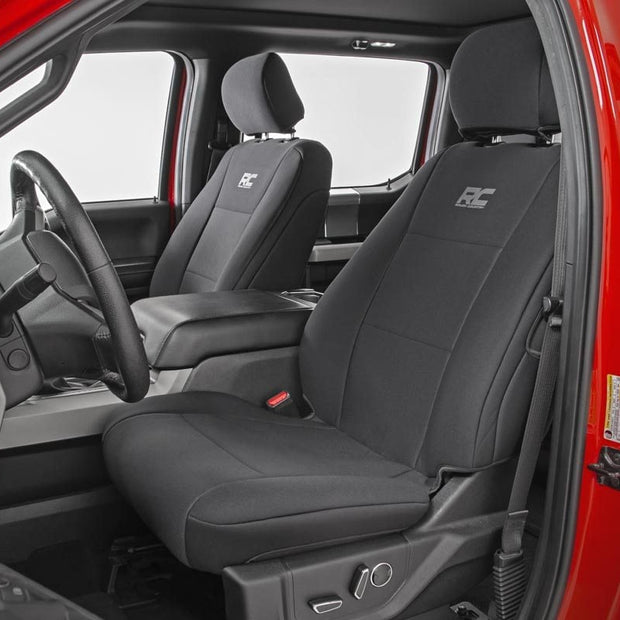 Seat Covers | FR Bucket and RR Bench | Ford F-150/Lightning/F-250/F-350 (15-25)