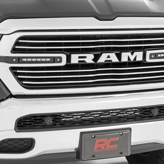 Dual 6in LED Grille Kit | Black Slimline | Ram 1500 2WD/4WD (2019-2024)