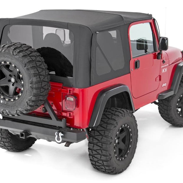Soft Top | Replacement | Black | Full Doors | Jeep Wrangler TJ 4WD (97-06)