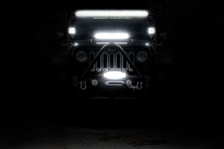 50 Inch Black Series LED Light Bar | Dual Row | Amber DRL
