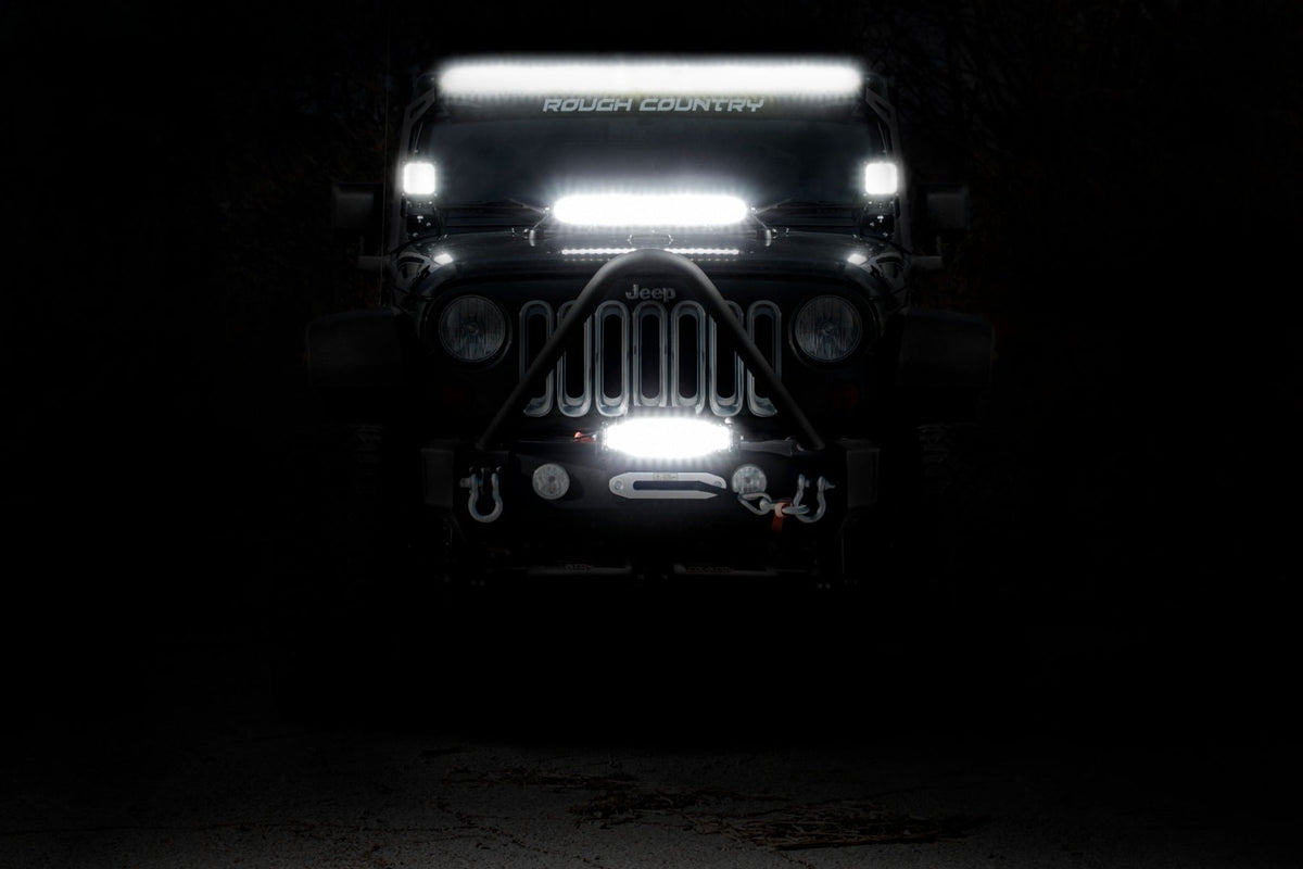 50 Inch Black Series LED Light Bar | Dual Row | Amber DRL