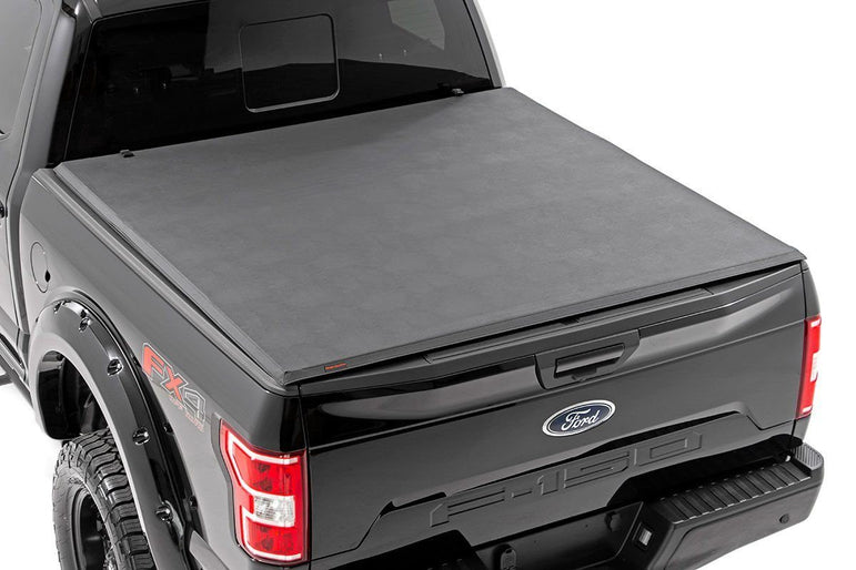 Soft Tri-Fold Bed Cover | 5'7" Bed | Ford F-150 (21-26)/F-150 Lightning (22-26)