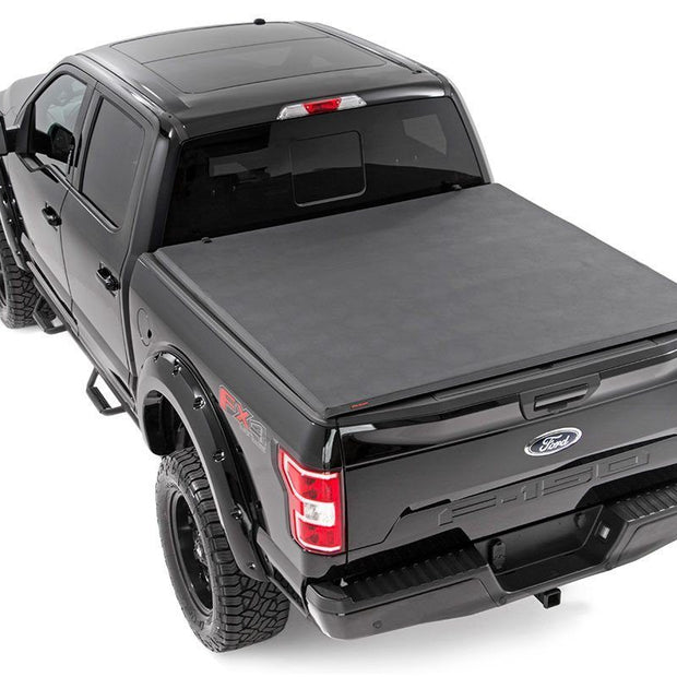 Soft Tri-Fold Bed Cover | 5'7" Bed | Ford F-150 (15-20)/Raptor (17-20)