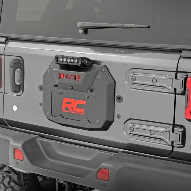Spare Tire Carrier Delete | 8 Inch BLK Ser LED | Jeep Wrangler JL (18-24)