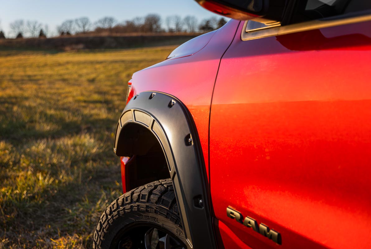 Fender Flares | Defender | PRD Deep Red | Ram 1500 2WD/4WD (2019-2024)