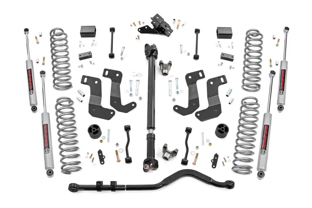 3.5 Inch Lift Kit | C/A Drop | FR D/S | Jeep Wrangler Unlimited Rubicon (18-23)