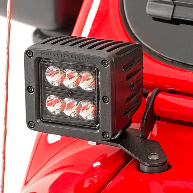 LED Light Kit | Hinge Mount | 2" Black Pair | Jeep Gladiator JT/Wrangler JL (18-26)