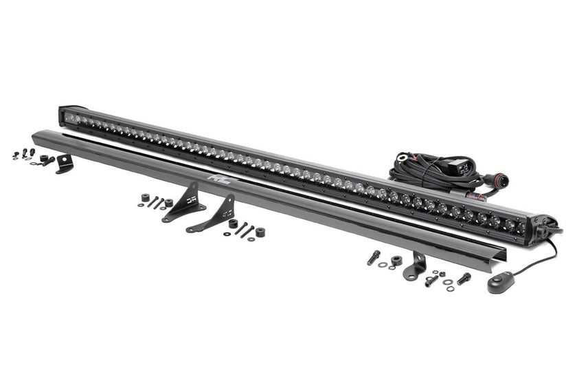 LED Light Kit | Cowl Mount | 50" Black Single Row | Jeep Gladiator JT/Wrangler JL (18-26)