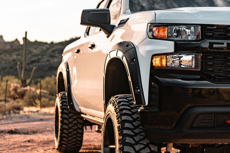 Fender Flares | Defender | GBD Cypress Gray | Chevy Silverado 1500 (19-26)
