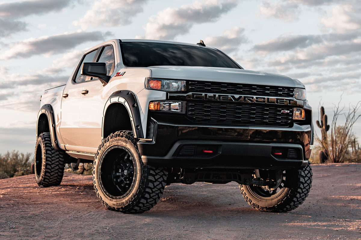 Fender Flares | Defender | G9K Satin Steel | Chevy Silverado 1500 (19-26)
