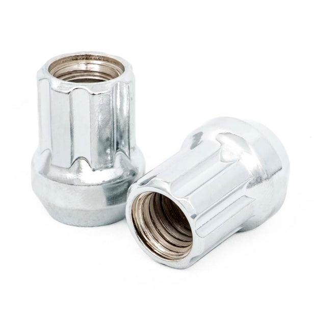 M14 x 2.0 Lug Nut Set of 24 | Chrome | Open End