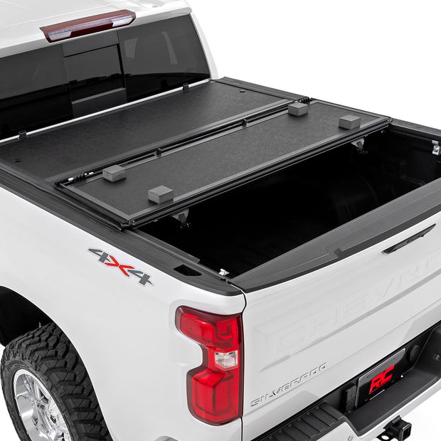 Hard Low Profile Bed Cover | 6'7" Bed | Rail Cap | Chevy/GMC 1500/2500HD/3500HD (14-19 & Classic)