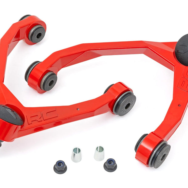 Red Forged Upper Control Arms | 2.5-3.5 Inch Lift | Chevy/GMC 1500 Truck & SUV (07-18 & Classic)