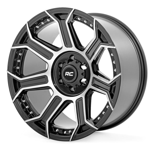 Rough Country 89 Series Wheel | One-Piece | Black Machined Gunmetal | 20x9 | 6x5.5 | +18mm