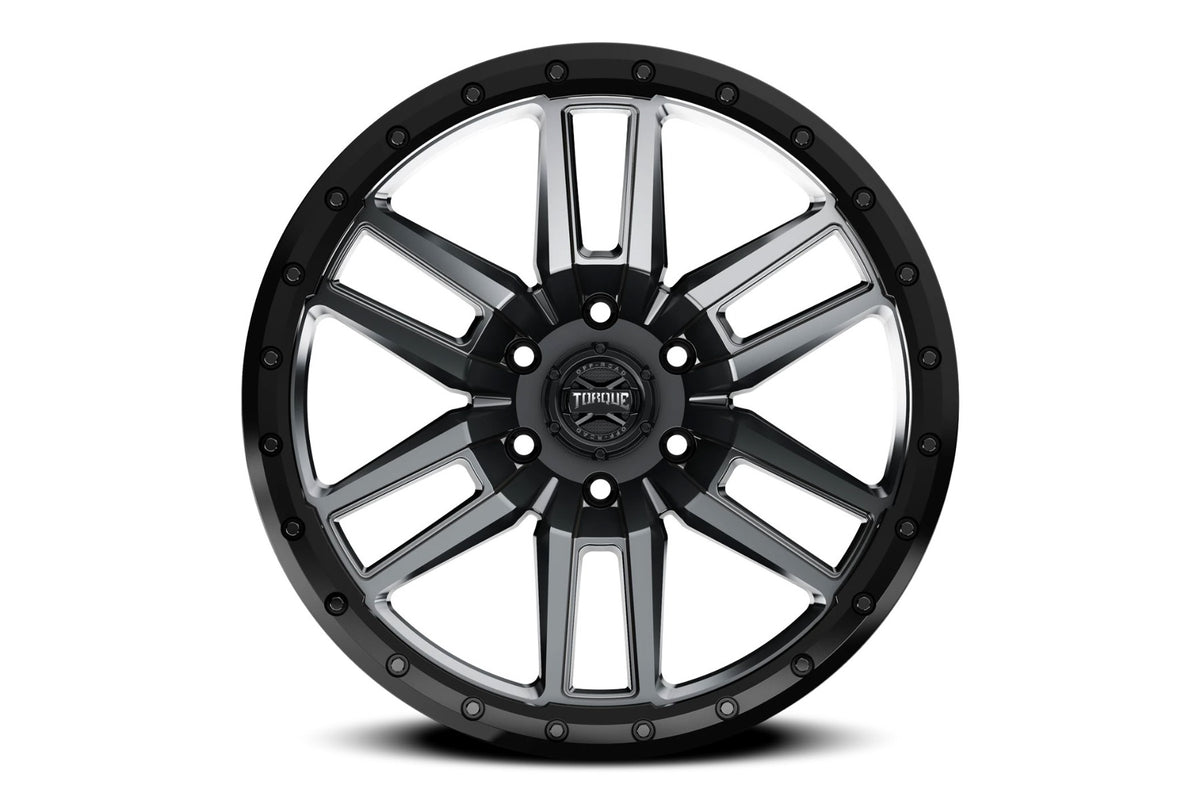 Torque Pritchett | Anthracite w/Black Lip | 20x9 | 6x5.5 | -12mm