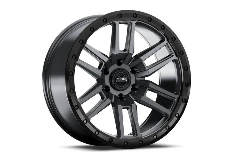 Torque Pritchett | Anthracite w/Black Lip | 18x9 | 6x5.5 | -12mm