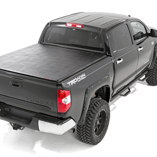 Soft Tri-Fold Bed Cover | With & W/O OE Rails | 6'7" Bed | Toyota Tundra (07-21)