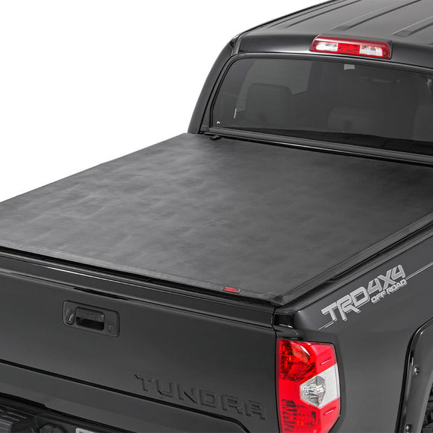 Soft Tri-Fold Bed Cover | With & W/O OE Rails | 6'7" Bed | Toyota Tundra (07-21)