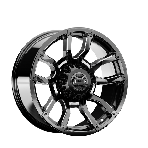 Torque Impact | Gloss Black w/Milled Accents | 20x9 | 8x180 | 0mm