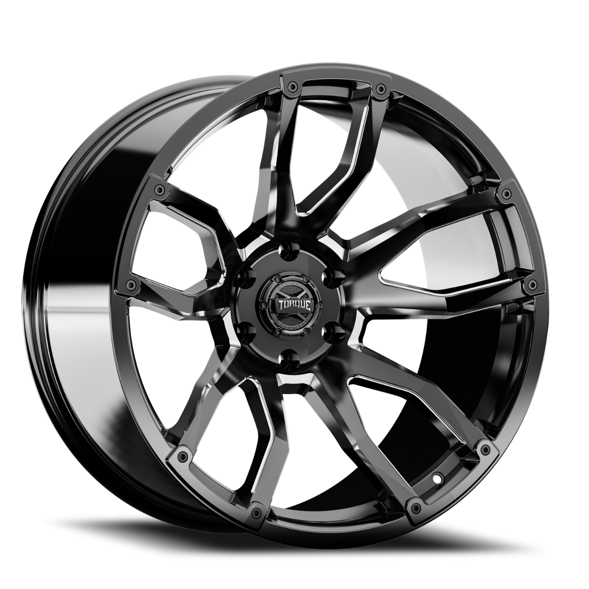 Torque Impact | Gloss Black w/Milled Accents | 20x9 | 8x180 | 0mm