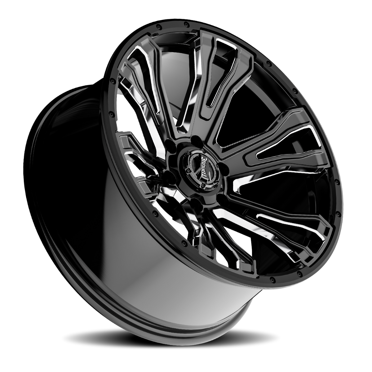 Torque Prime | Gloss Black w/Milled Accent | 20x9 | 6x5.5 | -12mm
